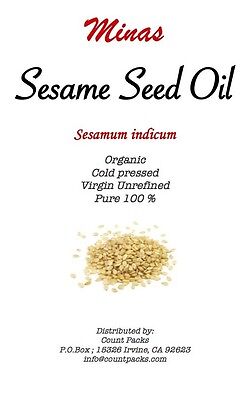 Premium UNREFINED Sesame Seed Oil Pure Organic Cold Pressed Best Fresh 4