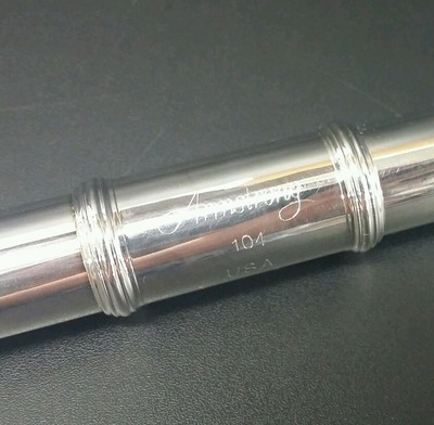 Armstrong Flute Model 104, Silver Plate Intermediate Student W/ Case Mint Cond.