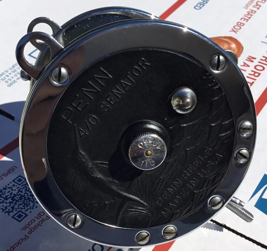 SERVICED/REFURBISHED PENN Senator 4/0 Reel Made in the USA Vintage ...