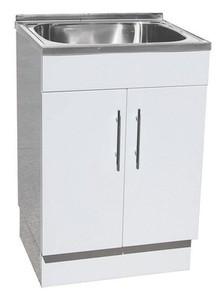 Designer Stainless Steel TOP Laundry TUB With Polyurethane Cabinet ...