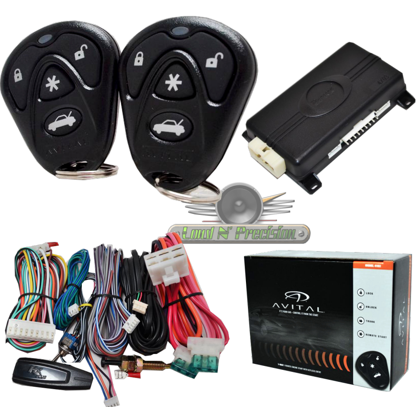 AVITAL 4105 CAR REMOTE START WITH KEYLESS ENTRY NEW Avital 4103 CAR