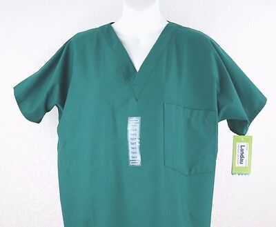 NEW Landau Made Better Men's V-Neck Short Sleeve Scrub Shirt Size (Best Scrubs For Men)