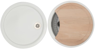{Spülbecken küche rund
54} NEU Rieber Spülbecken Set Küchen Spüle weiß rund Einbauspüle + ... | {Spülbecken küche rund
54}