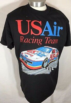 New Without Tags USAir Racing Team Black XXL 2XL T-Shirt Short Sleeve (Black 2 Best Team)