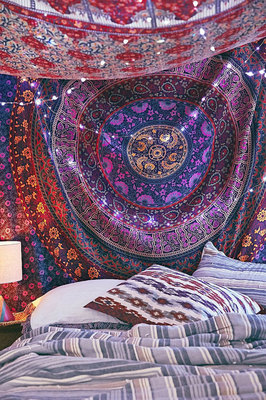 WALL DECOR HIPPIE TAPESTRIES BOHEMIAN MANDALA TAPESTRY ...