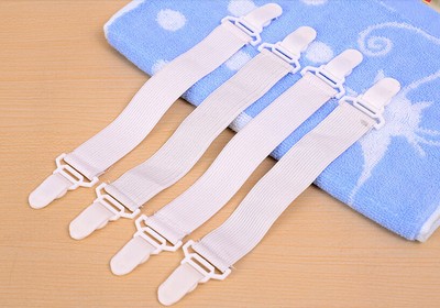 4Pc Bed Sheet Mattress Blankets Elastic Holder ...