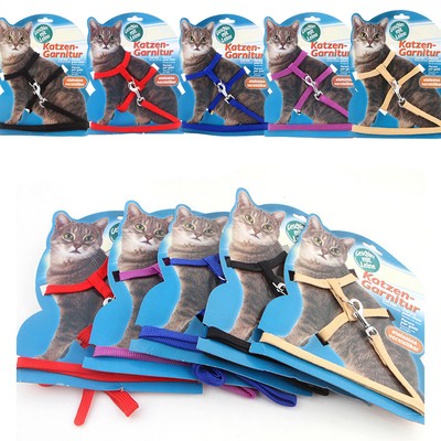 Nylon Pet Cat Kitten Free Adjustable Harness ...