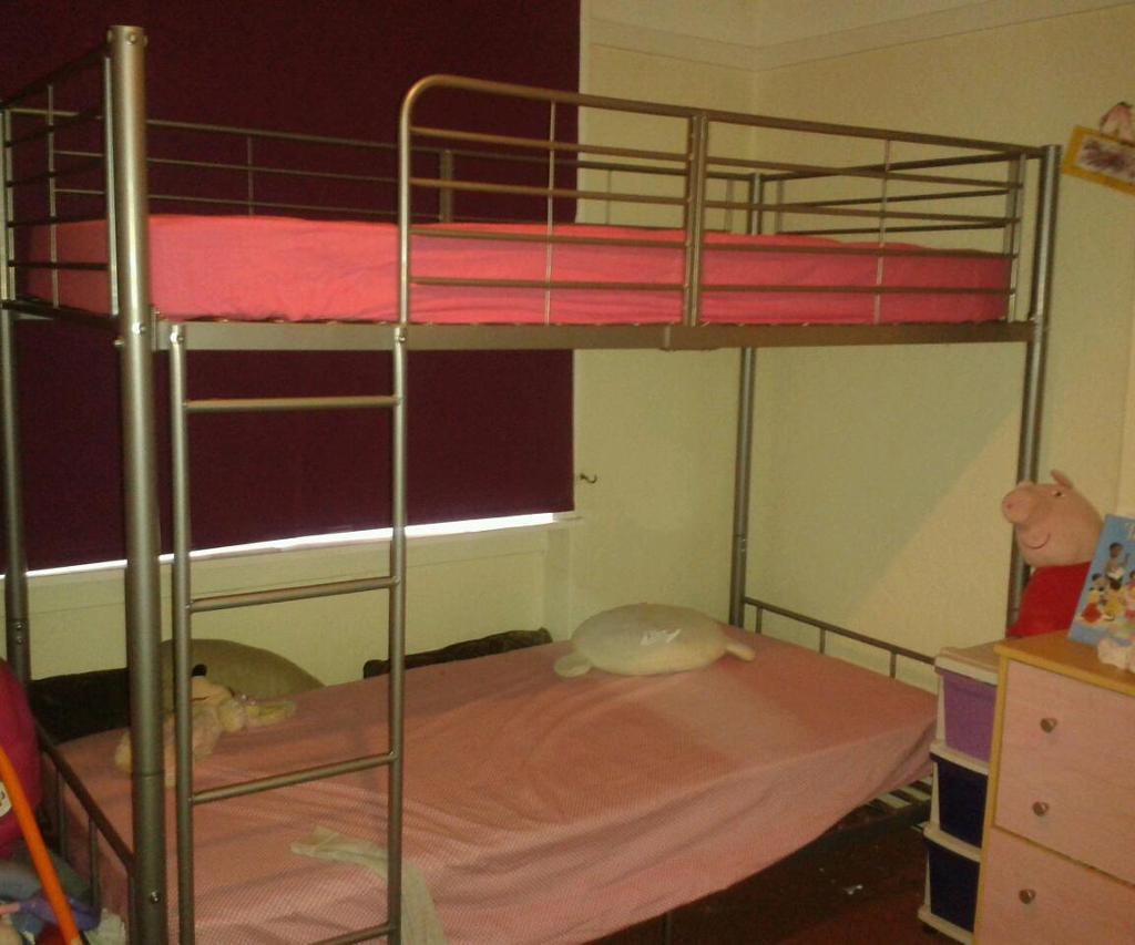 Metal bunk beds with mattresses*BARGAIN*