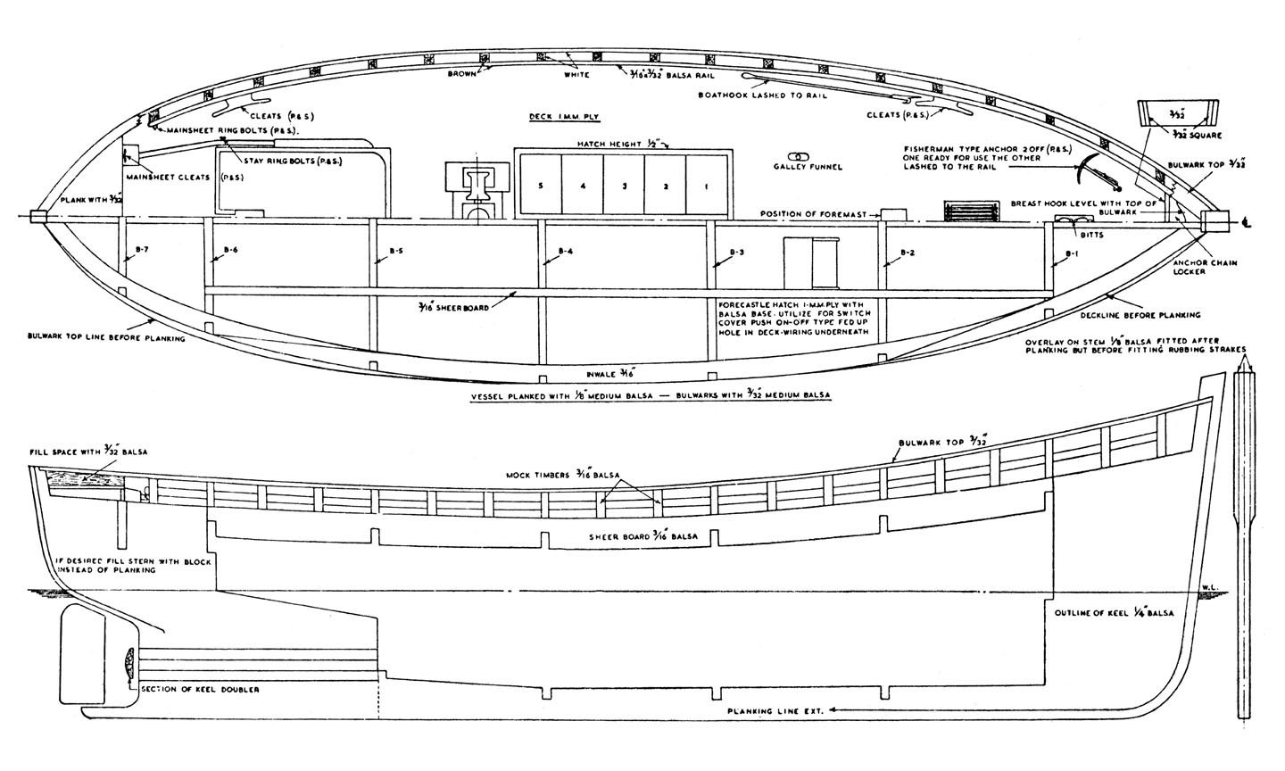 Scale Model Boat Plans