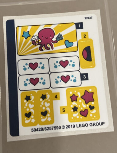 LEGO FRIENDS: Funny Octopus Ride (41373) NEW Sticker Sheet Replacement Only