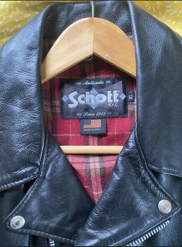 Schott 626 Classic Lightweight Fitted Cowhide Motorcycle Jacket XL