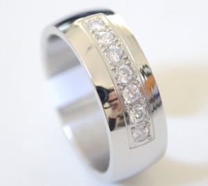 mens-rings-wedding-band-silver-simulated-diamonds-size-9-R-stainless ...