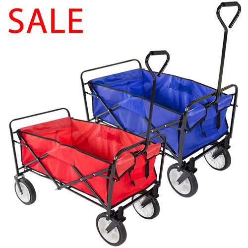 Collapsible Folding Wagon Cart Garden Buggy Shopping ...