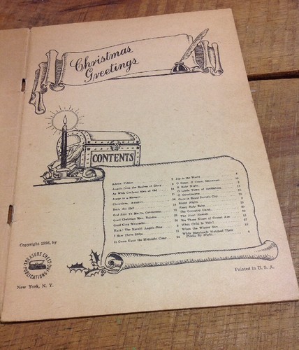 Treasure Chest Of Christmas Songs ~1936~piano