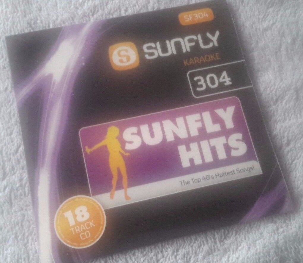 Sunfly Karaoke New Genuine Original SFG304 CD+G 18 track disc, see Description