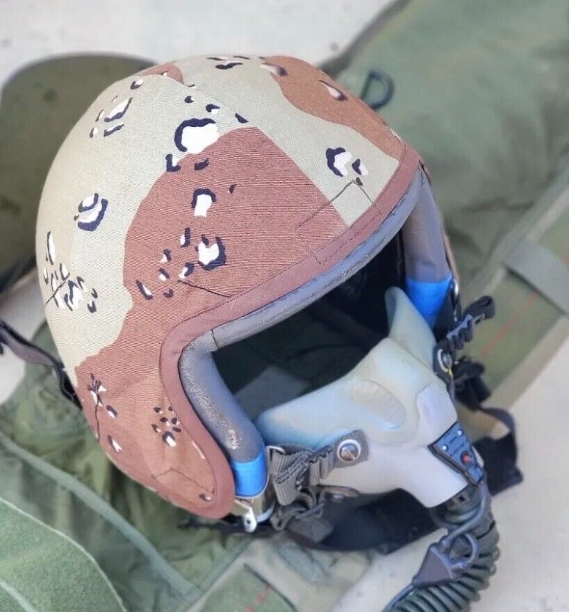 USMC Desert Storm camo cover for HGU-55 flight helmet size Large