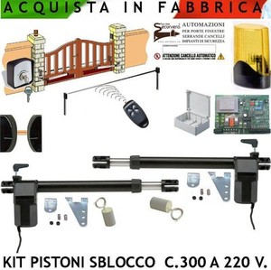 Kit Apri Cancello Battente Pistoni 230 V. Automazione Bracci Elettrici Intensivo eBay