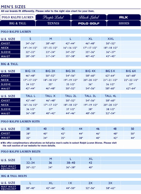 Lacoste Slim Fit Polo Size Chart