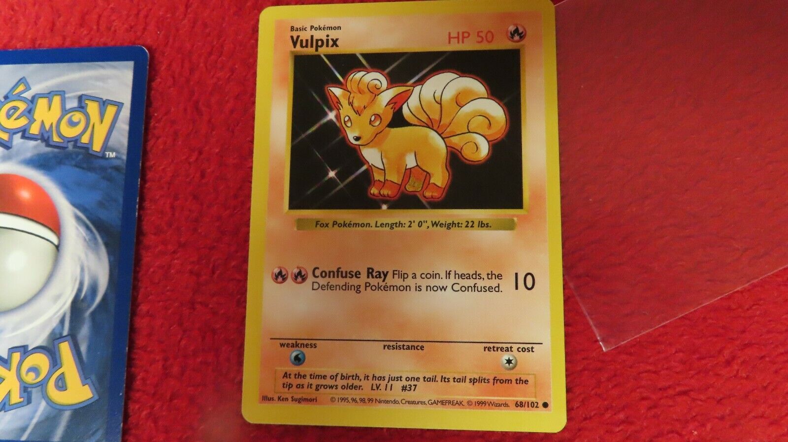 Shadowless Base Set Vulpix (our 2nd listing)