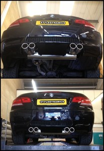 Bmw e90 quad exhaust conversion #2