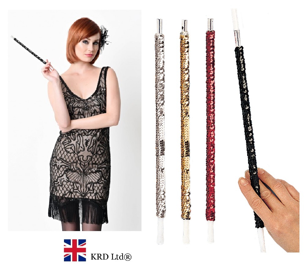 1920S 20S SEQUIN CIGARETTE CIG HOLDER Charleston Flapper Fancy Dress Accessory eBay