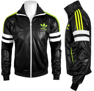 giacca pelle adidas