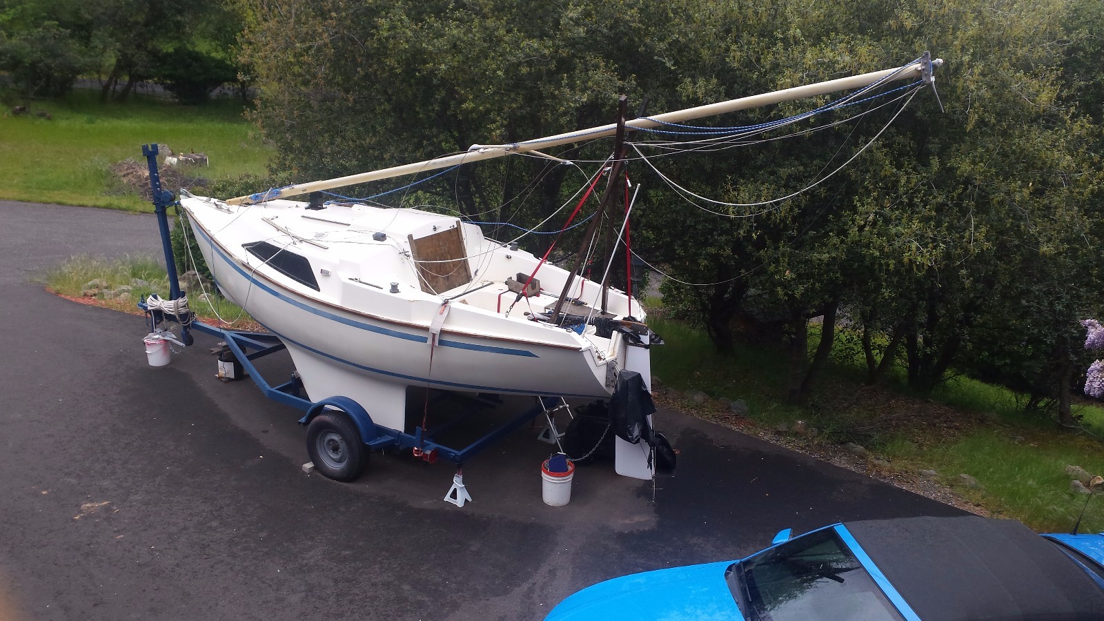 Thame Snapdragon 600 19.8' Yacht Sail Boat,4hp Motor, Sail & Trailer good cond.