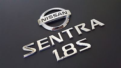 USED 2006 Nissan Sentra 1.8S 1.8 S Rear Chrome OEM Emblem Set Badge (04 05 06)