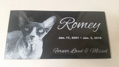 Pet Stone Memorial Engraved Granite Headstone 6