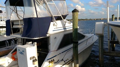 1989 searay sedan bridge 34 footer
