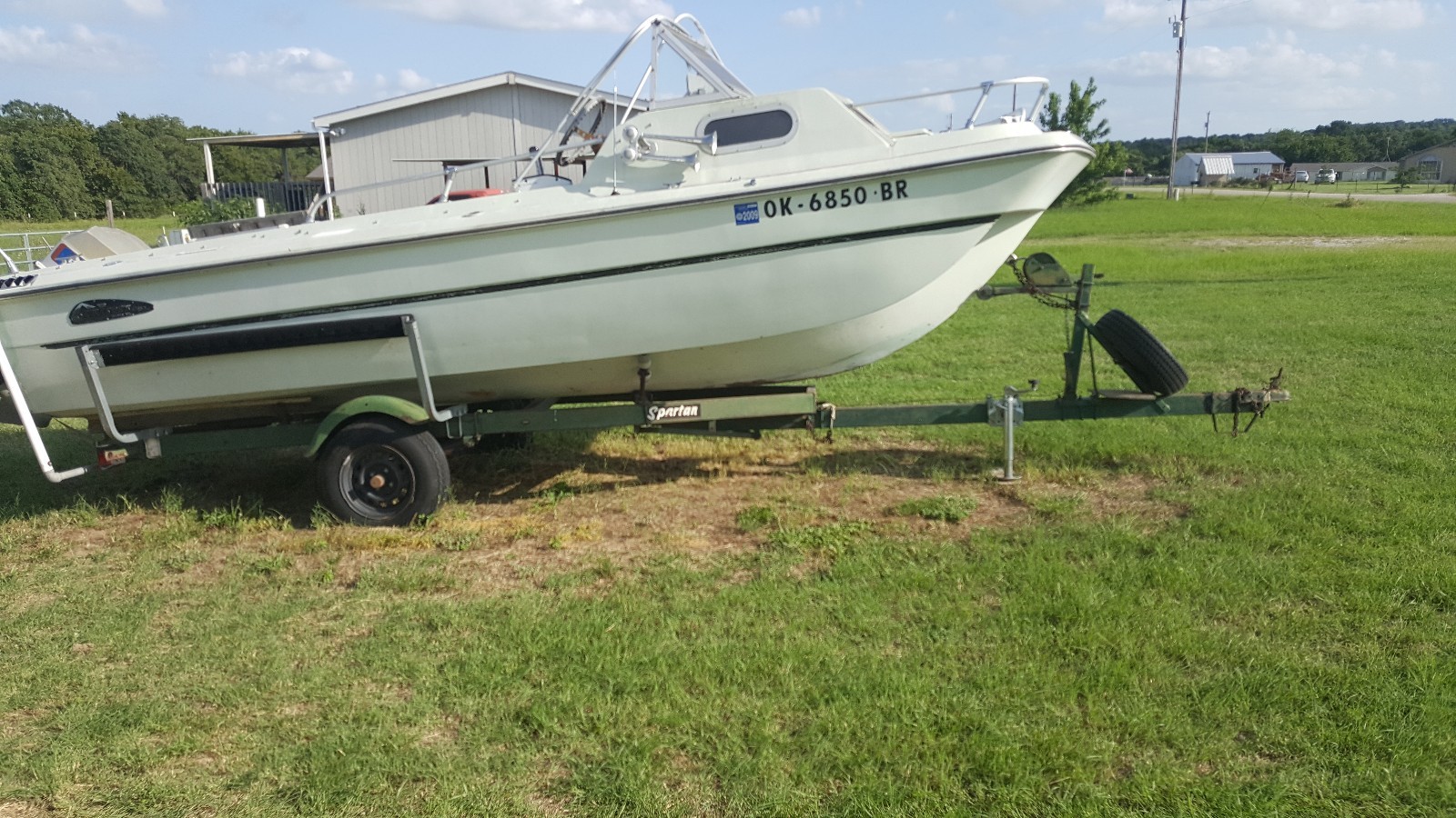 1972 Cruisers, Inc 18.5 Cuddy - 1977 135 HP Evinrude Motor and Boat Trailer