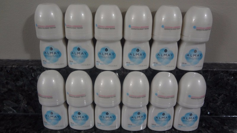 12 Almay Sensitive Skin Roll-On FRAGRANCE FREE Antiperspirant Deodorant