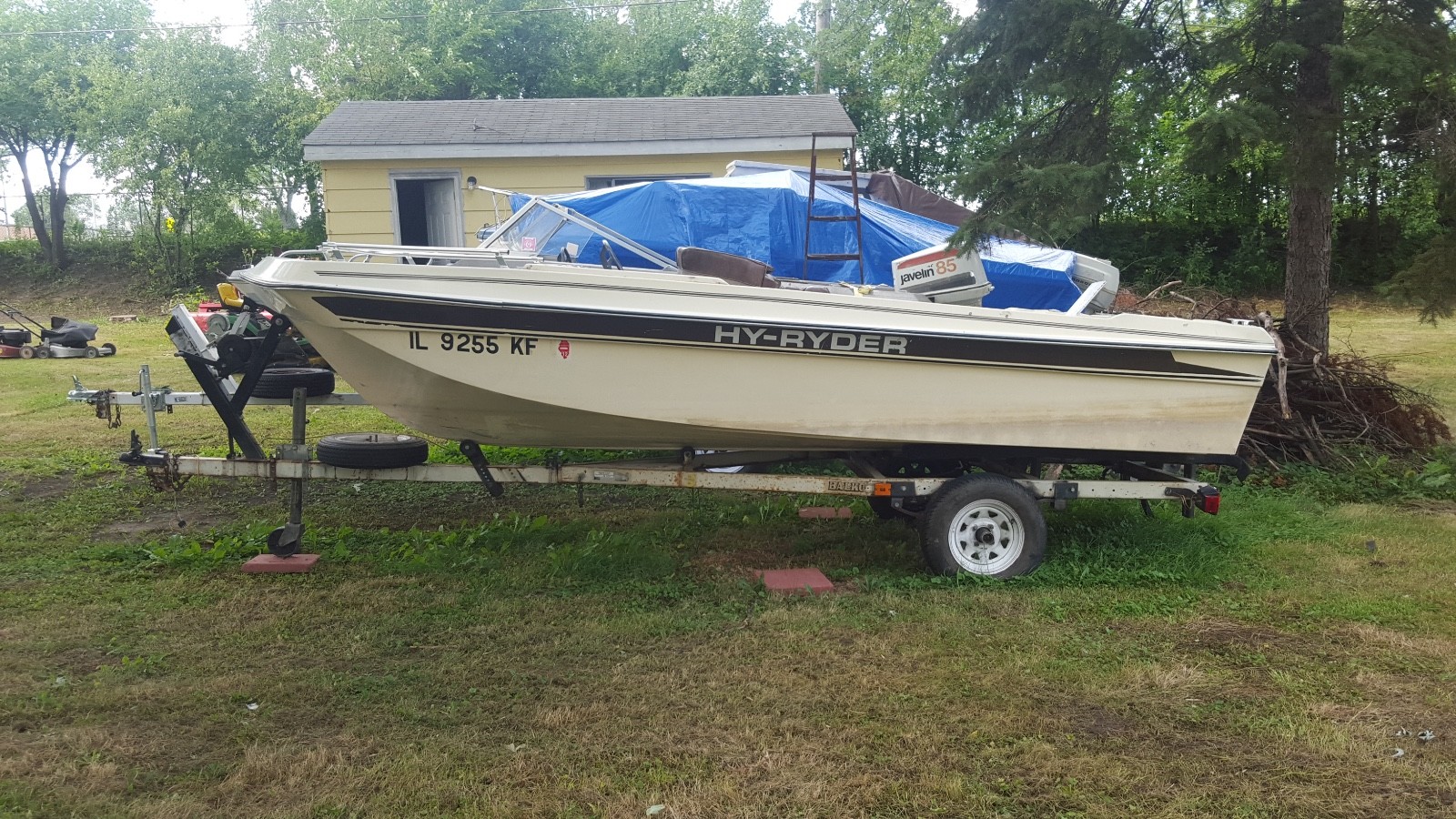 1980 Hy-Ryder Boat with Trailer, Addison Illinois | No Fees & No Reserve