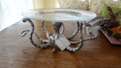 Pottery Barn OCTOPUS SERVING PEDESTAL Plate Platter ...