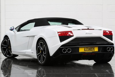 2013 Lamborghini Gallardo LP 560-4 50th Anniversary Spyder E Gear Petrol white 