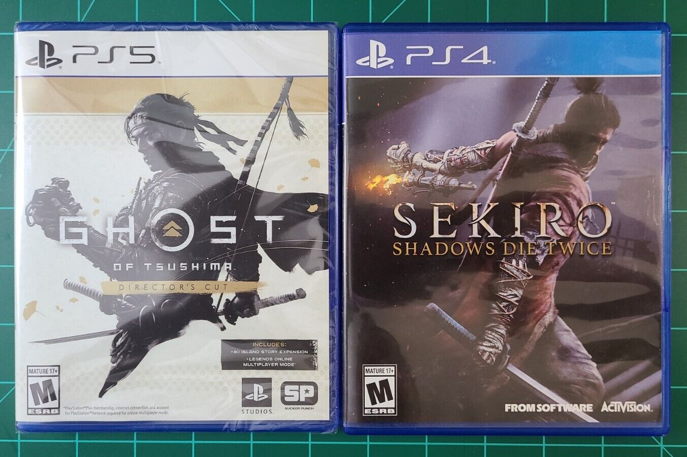 Ghost of Tsushima Director's Cut PS5 (New) + Sekiro PS4 (Used)