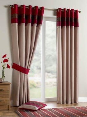Green Curtains aubergine and green curtains : Texas Lined Faux Silk Eyelet Curtains - Aubergine, Blue, Green ...
