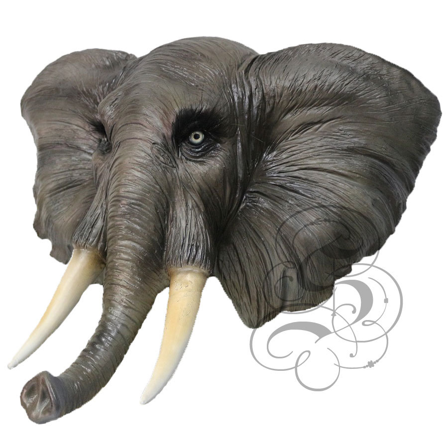 Latex Full Head Animal African Elephant High Quality Fancy Props