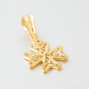 Handcrafted maltese 9ct charm Gold Hallmarked 9k Charm  MALTESE  cross CROSS gold FILGREE Pendant
