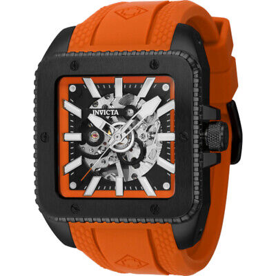 Invicta Cuadro Hand Wind Orange Dial Men's Watch 44003