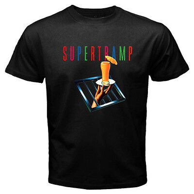 SUPERTRAMP *The Very Best *Crime of The Century Mens Black T-Shirt Size S to