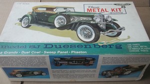 Vintage Hubley Duesenberg SJ Phaeton 1 18 Diecast Metal Model Car Mountain Kit | eBay