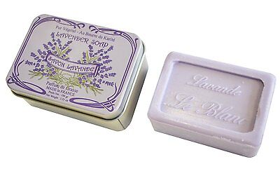 EAN 3760110090014 product image for Le Blanc - Lavender-scented Soap In Floral Tin Box | upcitemdb.com