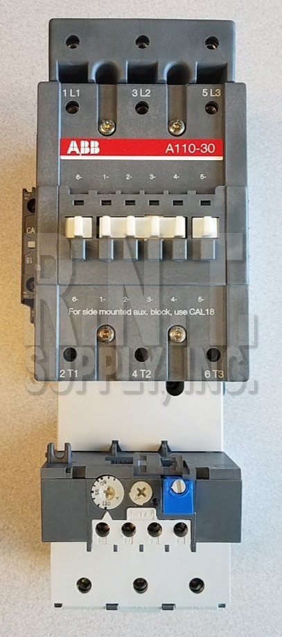 UPC 653829000814 product image for Abb A110-30 110a 1000v Max 3p Contactor W/ 120vac Coil & 80-110a Overload Relay | upcitemdb.com