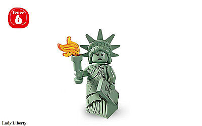 Character Name:Lady Liberty:LEGO 8827 Minifigure Series 6 YOU PICK character SAME DAY ship