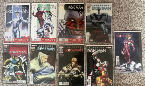 SUPERIOR IRON MAN (Marvel/2015) #1-9 *Complete Set! -Bag/Boarded -WOW