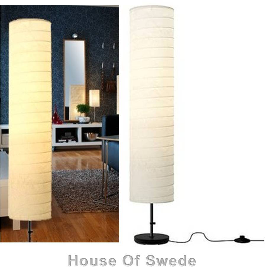IKEA HOLMO Floor Lamp Soft Mood Light Modern Rice Paper Contemporary