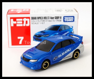 TOMICA 7 SUBARU IMPREZA WRX STI 4 DOOR GROUP R4 1/67 TOMY