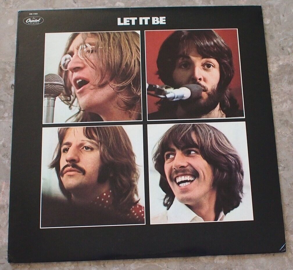 The Beatles Let It Be 1970 LP Vinyl NM Nice SW-11922 Purple 1979 & Poster