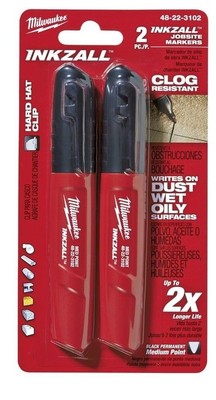 Milwaukee 48-22-3102 Inkzall™ Black Medium Point Marker ...